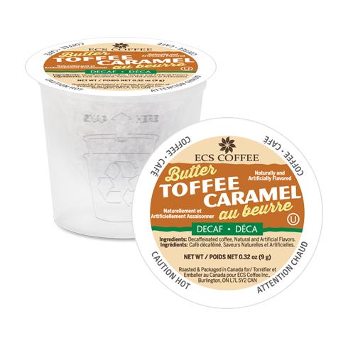 BUTTER TOFFEE DECAF COFFEE K-POD - 24CT